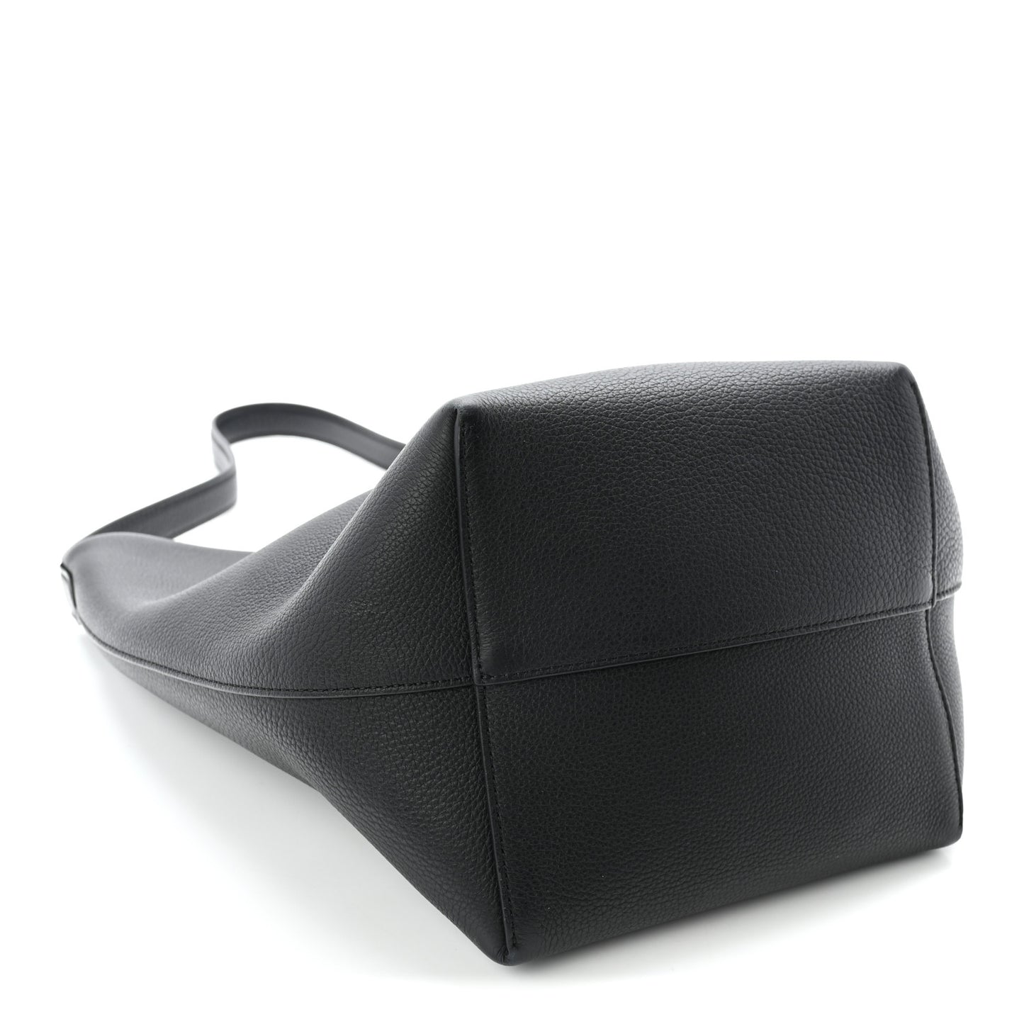 Grained Calfskin Medium N/S Park Tote Black