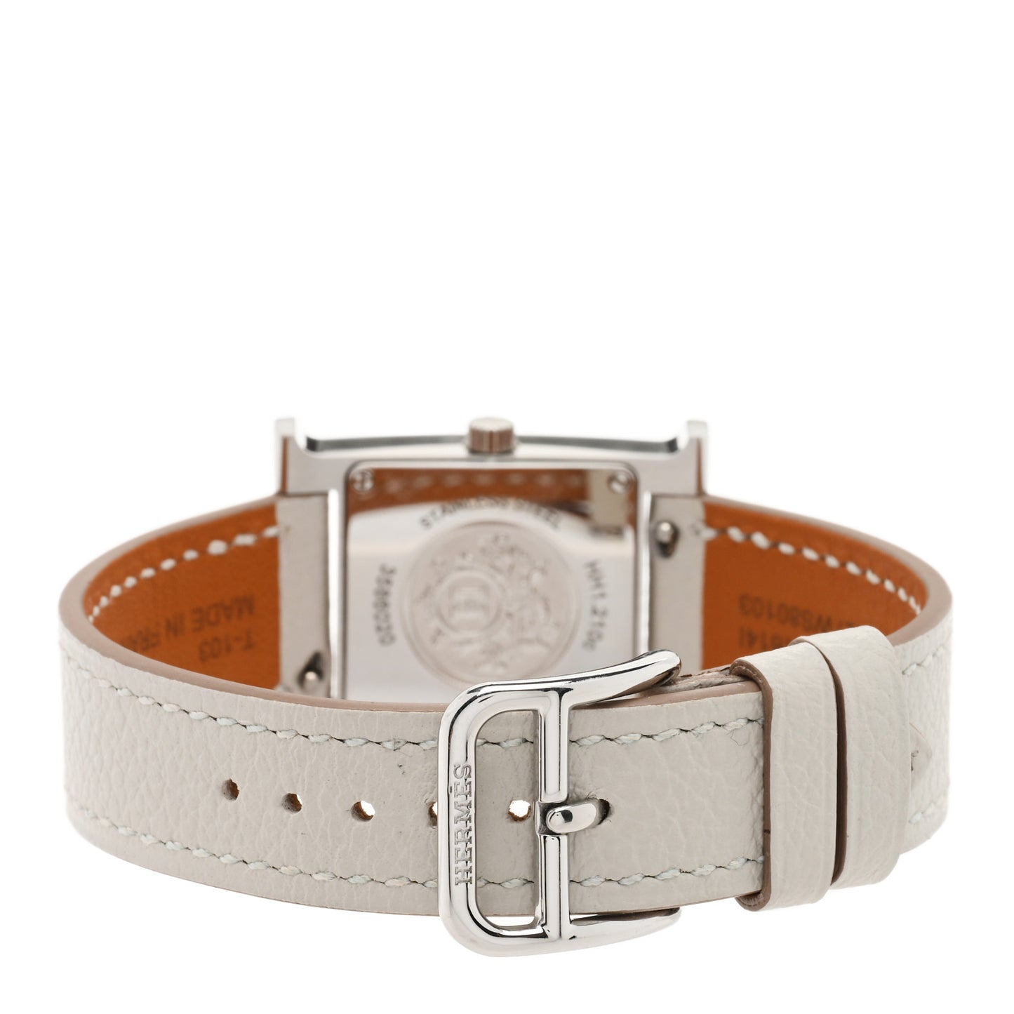 Stainless Steel Clemence 21mm Heure H Hour Quartz Watch Gris Perle