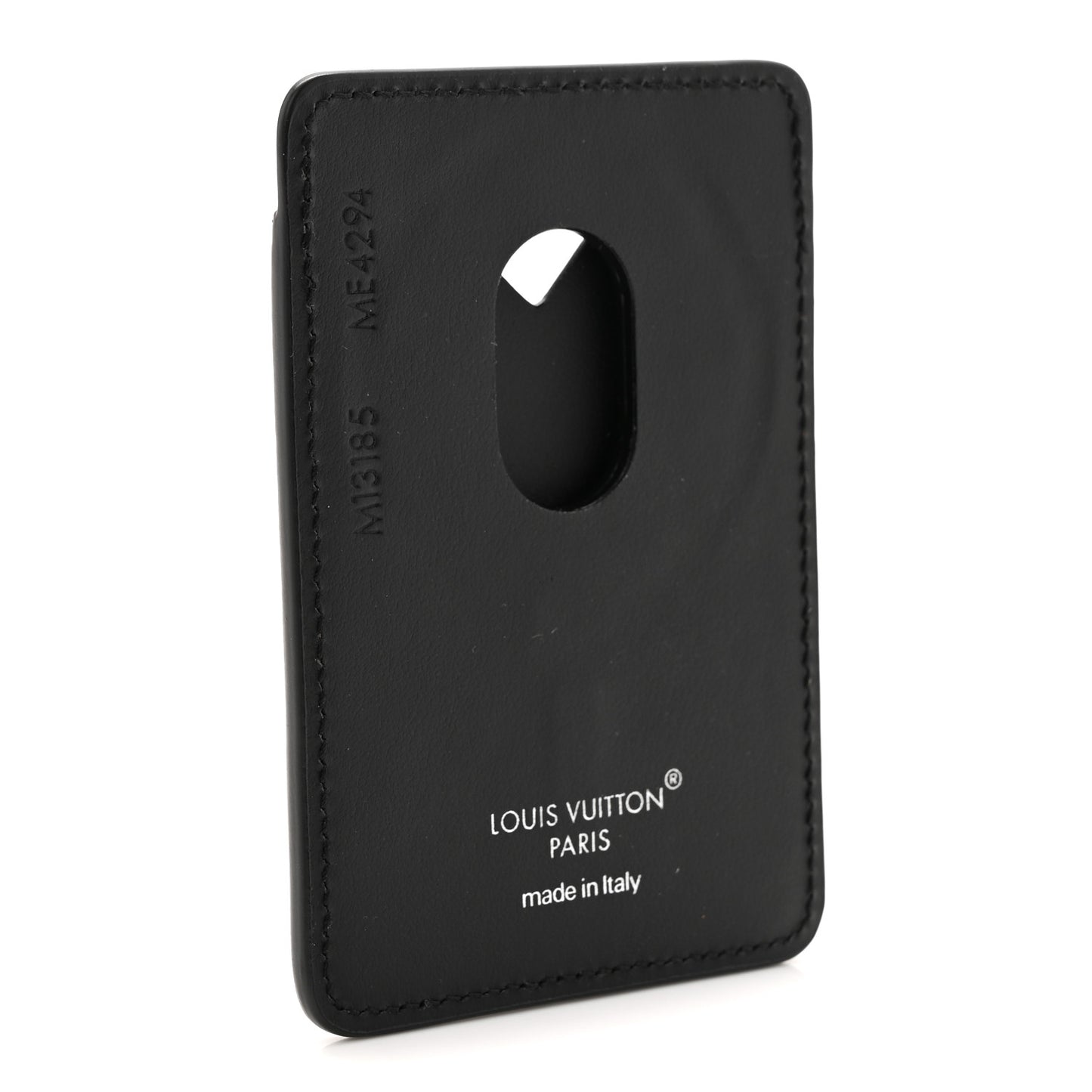 Monogram Macassar Magnetic Card Holder Black