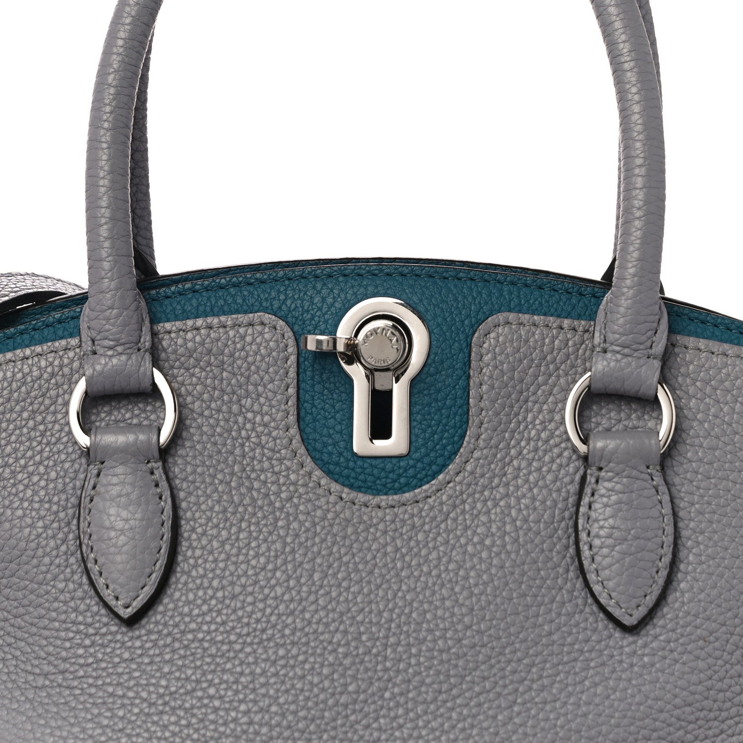 Moynat Taurillon Josephine PM Polar Prussian Blue 7 of 11