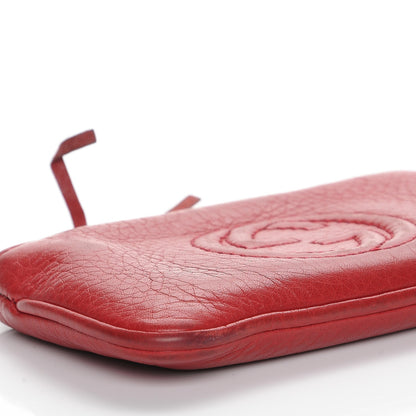 Gucci Pebbled Calfskin Soho Key Case Red 10 of 11