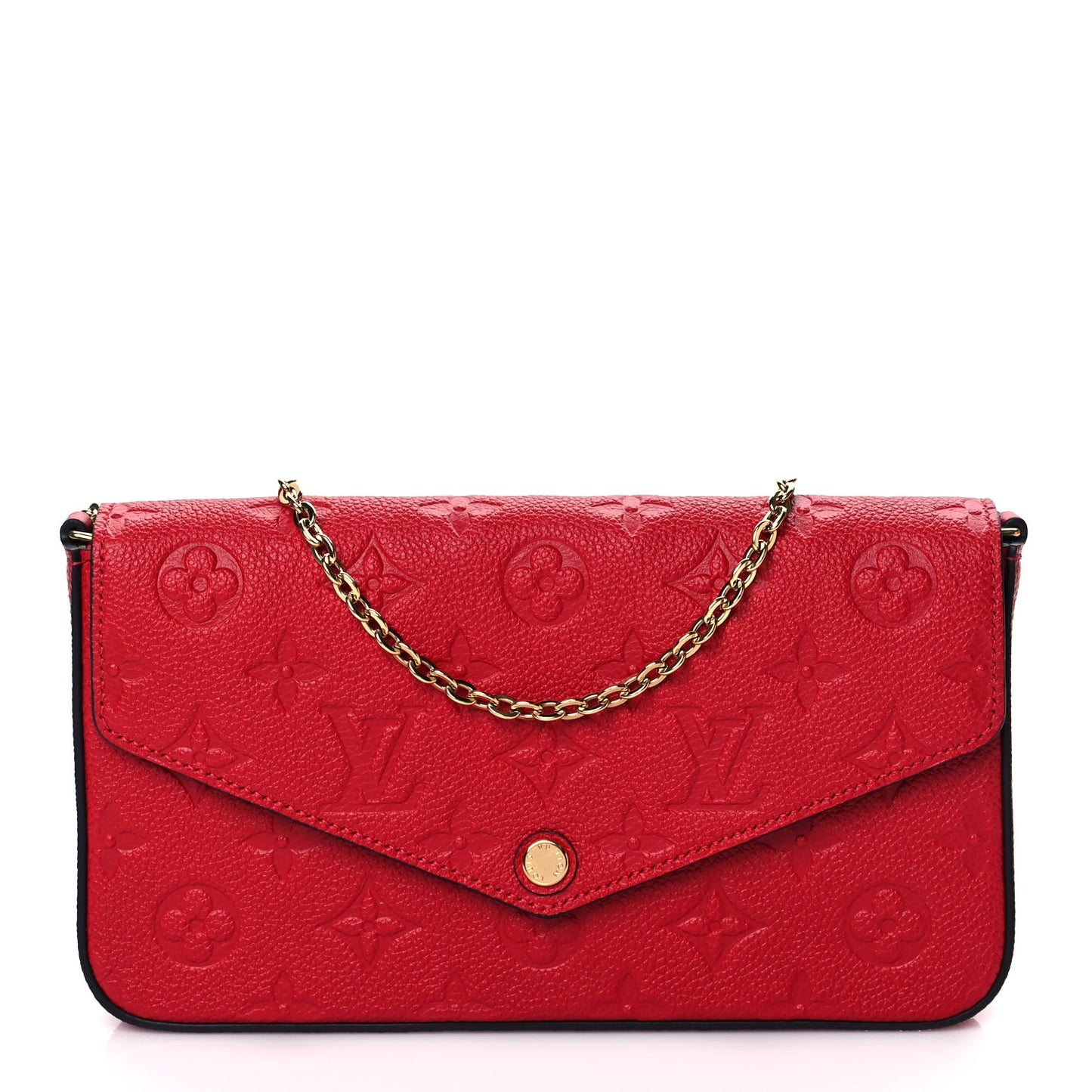 Empreinte Pochette Felicie Chain Wallet Scarlet