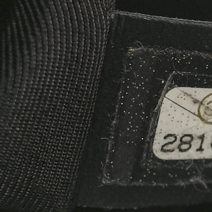 Chanel Aged Calfskin Quilted Drawstring Shopping Tote Black 6 of 9