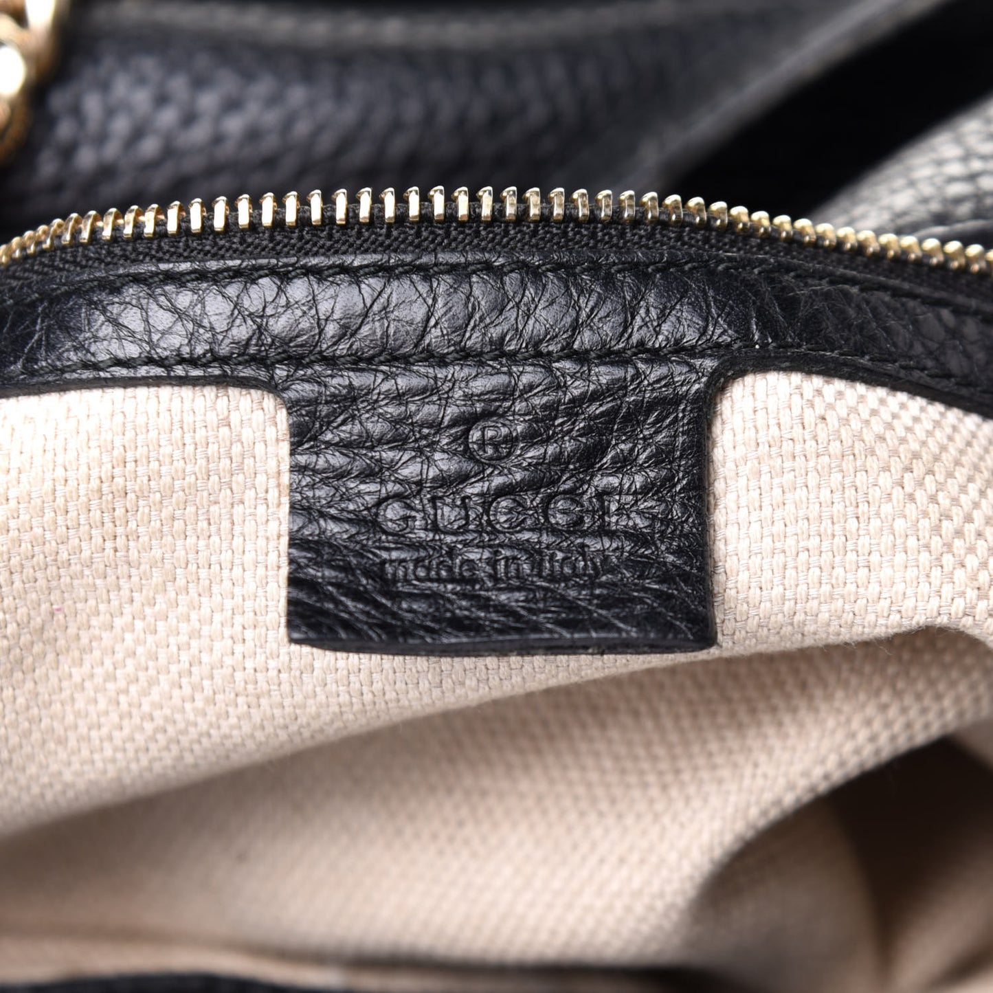Pebbled Calfskin Medium Soho Chain Shoulder Bag Black