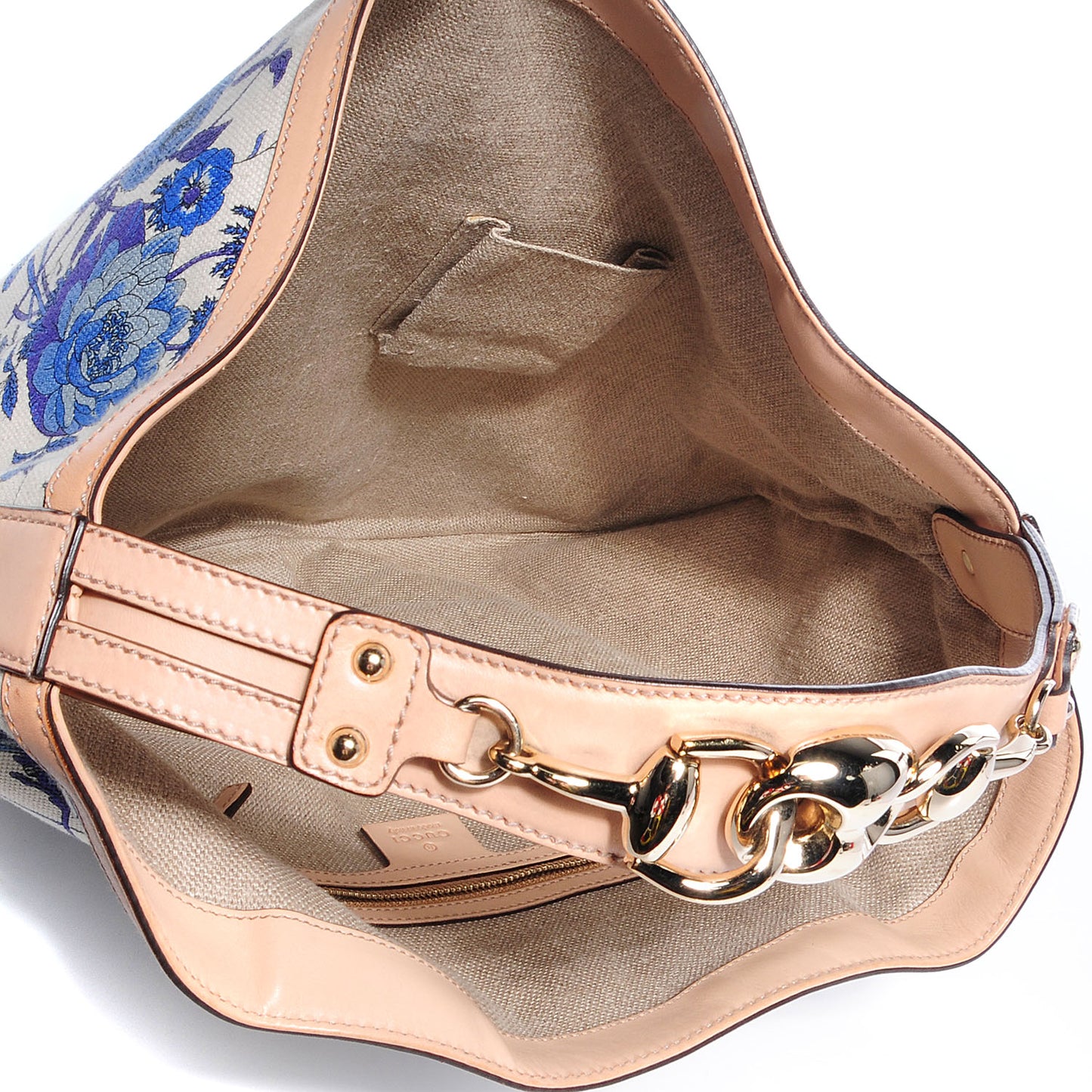 Canvas Flora Floral Wave Hobo Blue