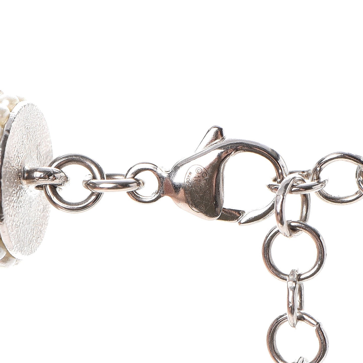 Crystal CC Logo Choker Necklace Dark Grey