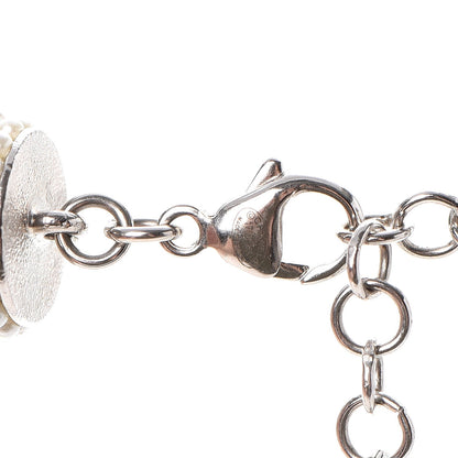 Chanel Crystal CC Logo Choker Necklace Dark Grey 3 of 5