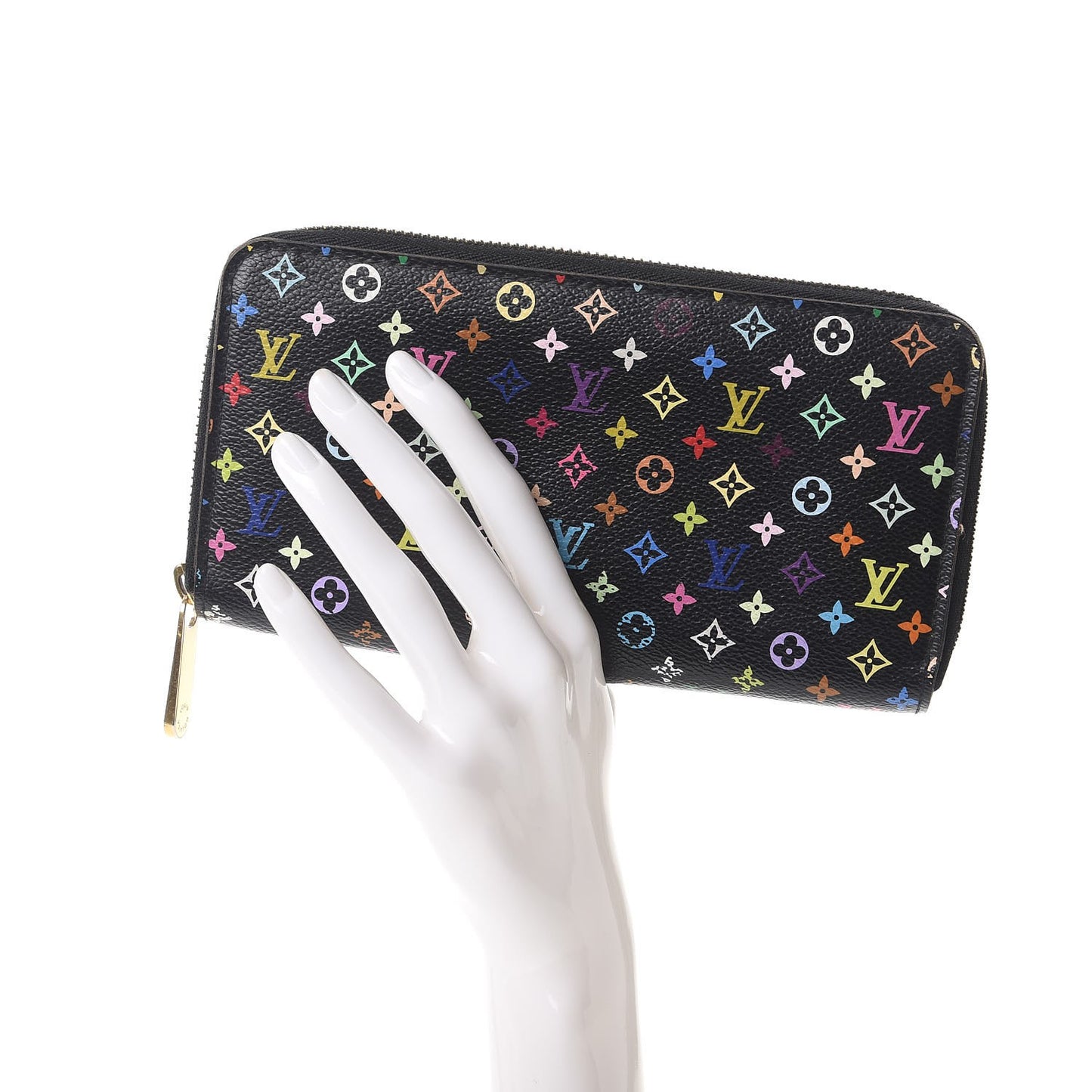 Monogram Multicolor Zippy Wallet Black