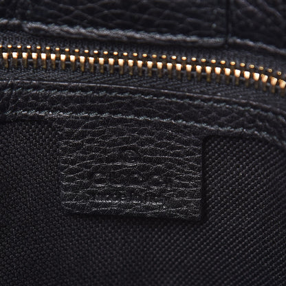 Gucci Calfskin Large Bamboo Shopper Tote Black 7 of 9