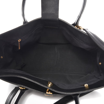 Chanel Calfskin Cerf Executive Shopper Tote Black 6 of 10