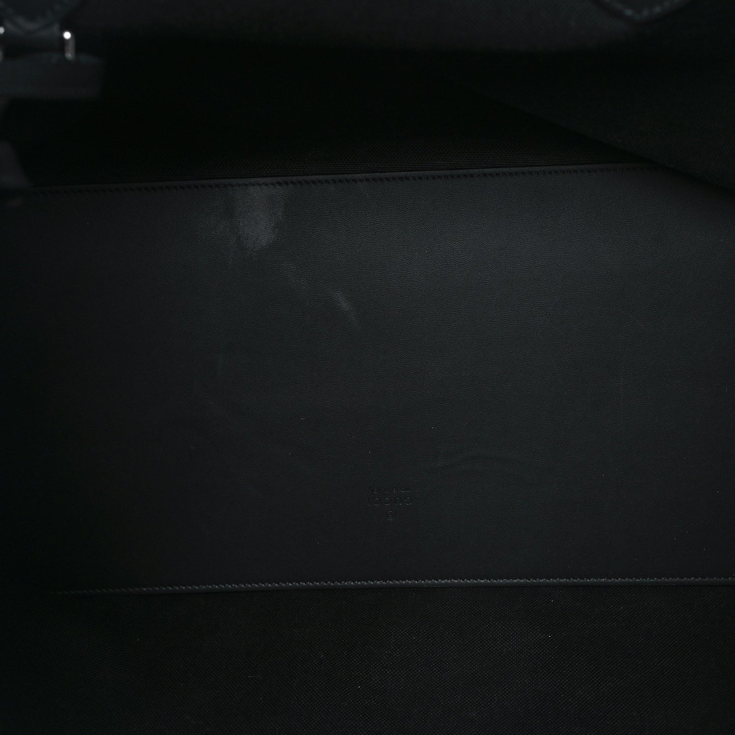 Denim Ophidia GG Monogram Large Tote Black Grey