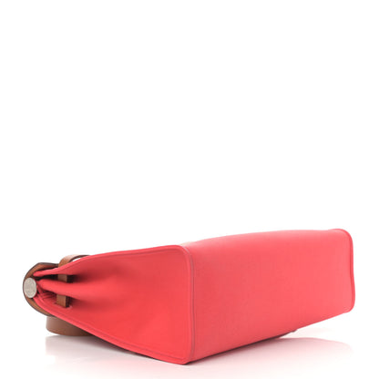 Hermes Vache Hunter Toile Herbag Zip 31 PM Bougainvillea 5 of 12