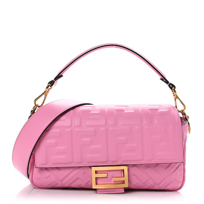 Fendi Nappa FF 1974 Embossed Baguette Lollypop 1 of 10