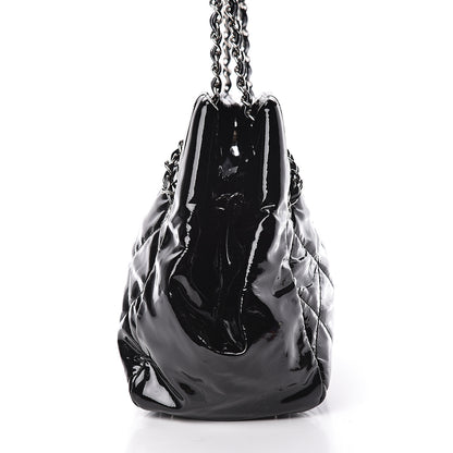 Chanel Patent Quilted Medium Cells Tote Black 9 of 12