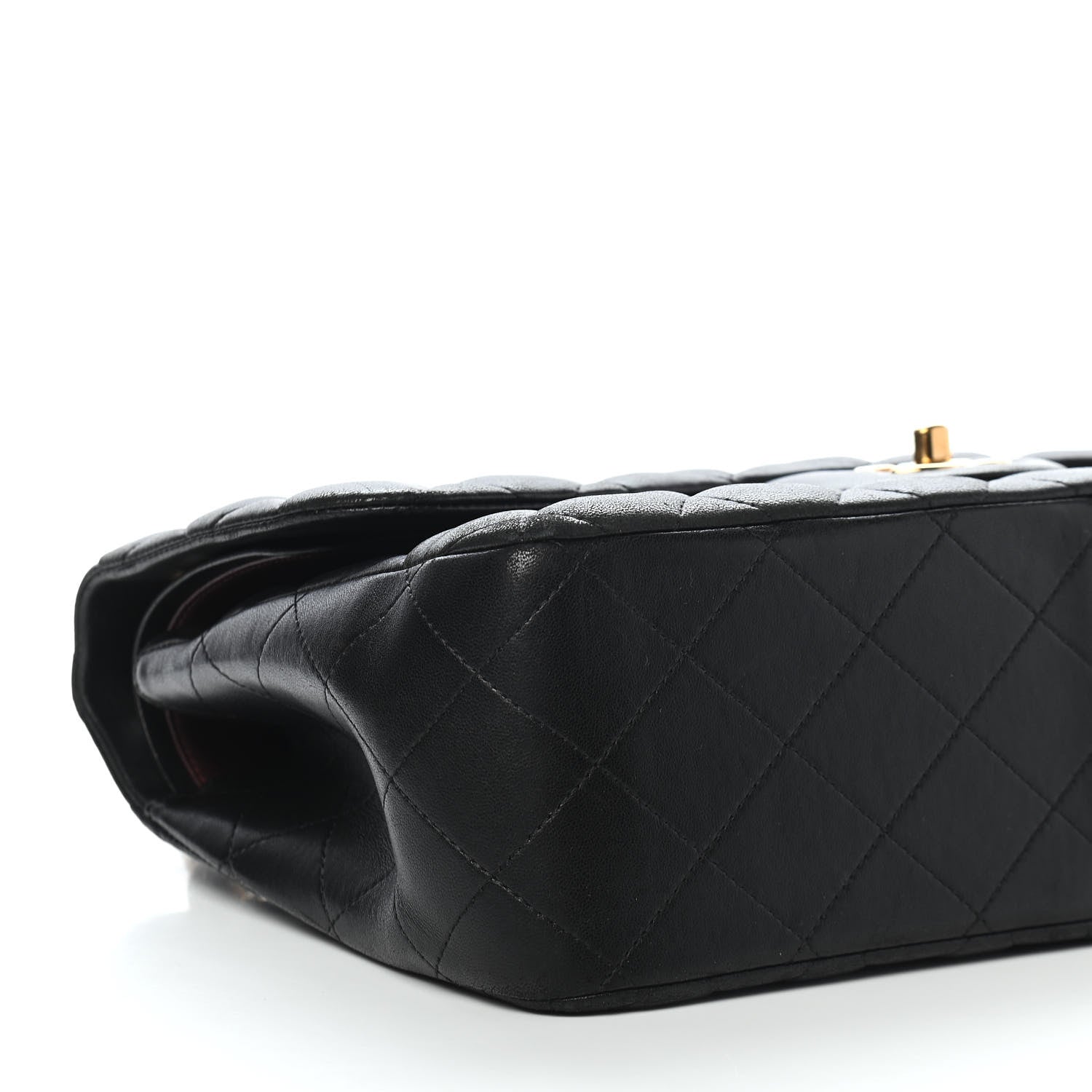 Chanel Lambskin Quilted Jumbo Double Flap Black 8 of 10