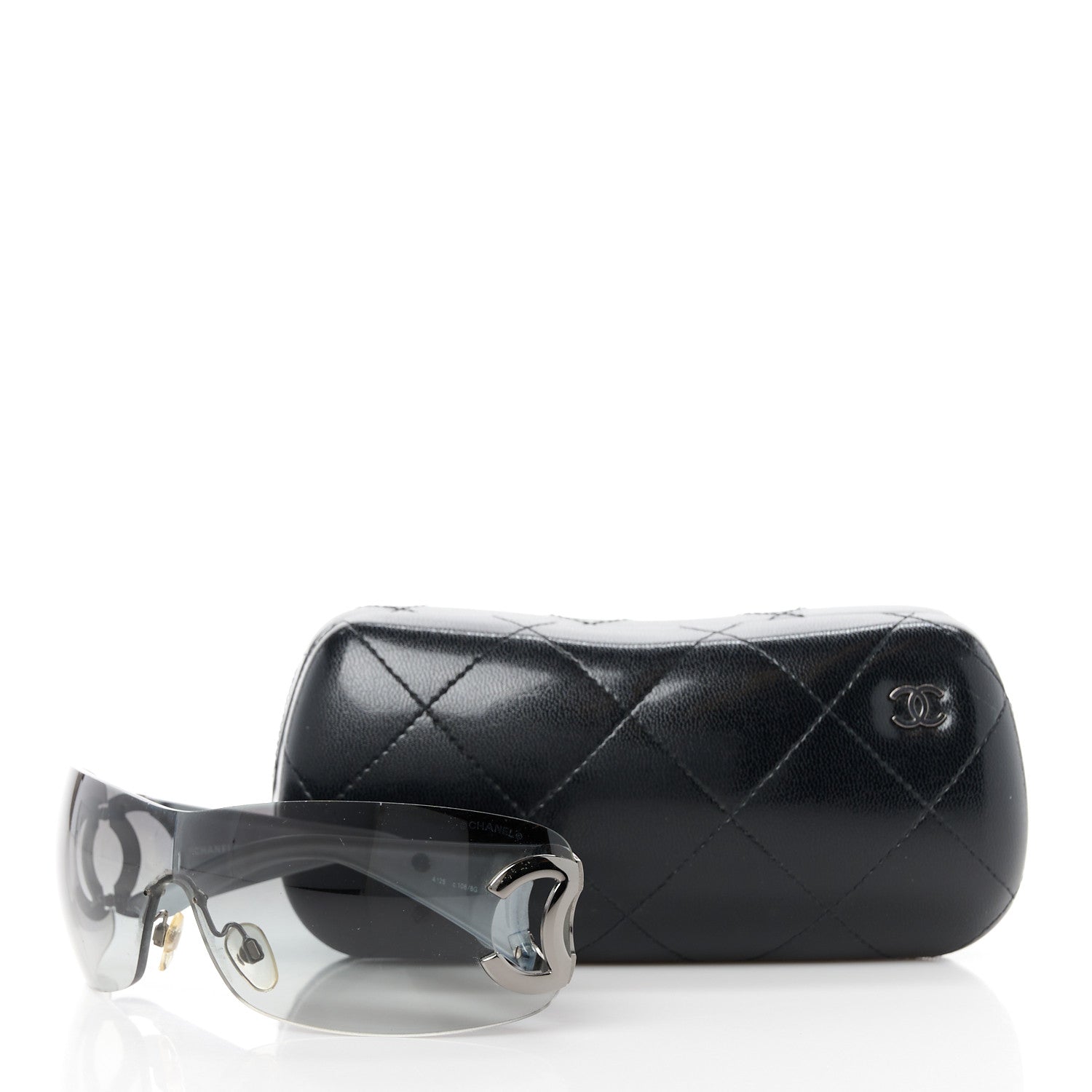 Chanel Frameless CC Logo Sunglasses 4125 Black 1479930 – FASHIONPHILE