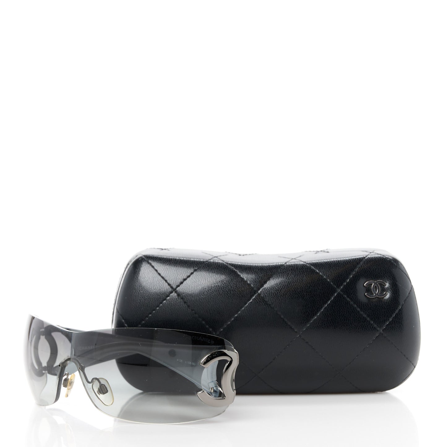 Frameless CC Logo Sunglasses 4125 Black