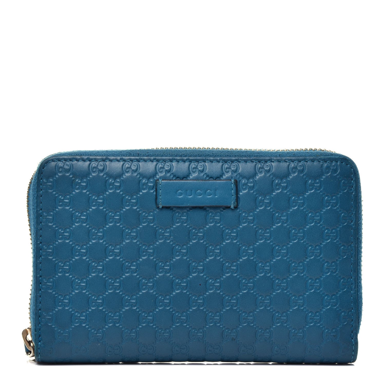 Gucci Microguccissima Zip Around Organizer Wallet Deep Cobalt 1 of 6