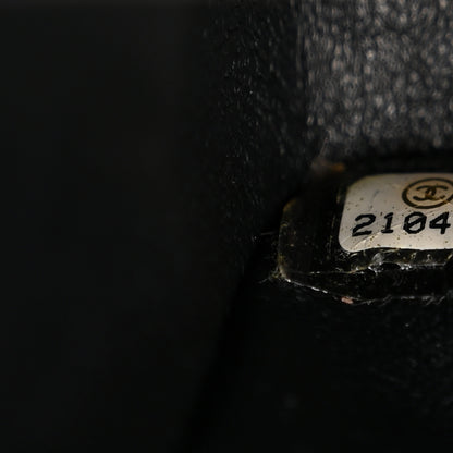 Chanel Lambskin Chevron Quilted Medium Double Flap So Black 7 of 11