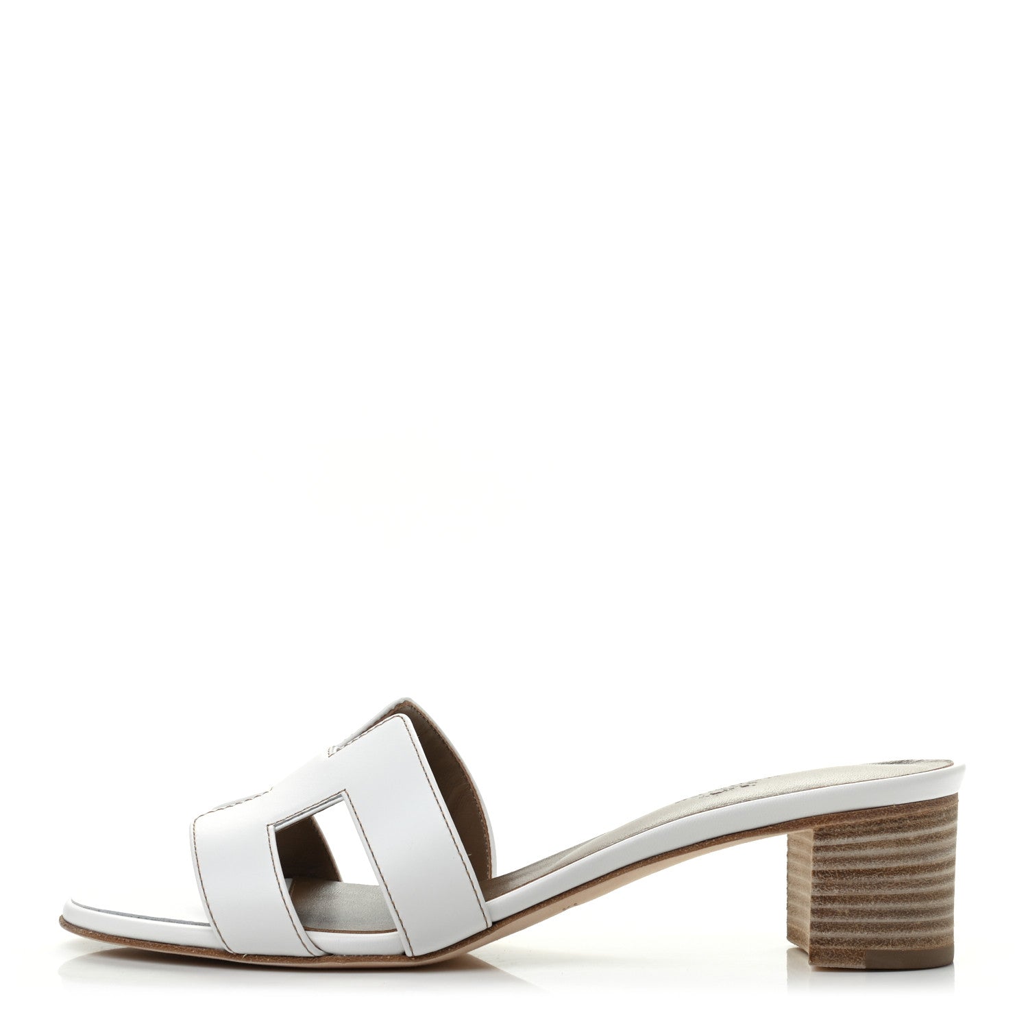 Hermes Calfskin Oasis Sandals 39 White 1 of 8
