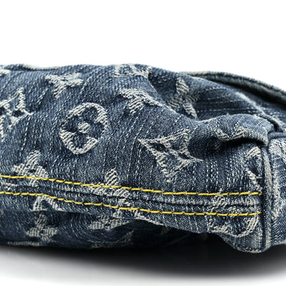 Louis Vuitton Monogram Denim Mini Pleaty Blue 7 of 9