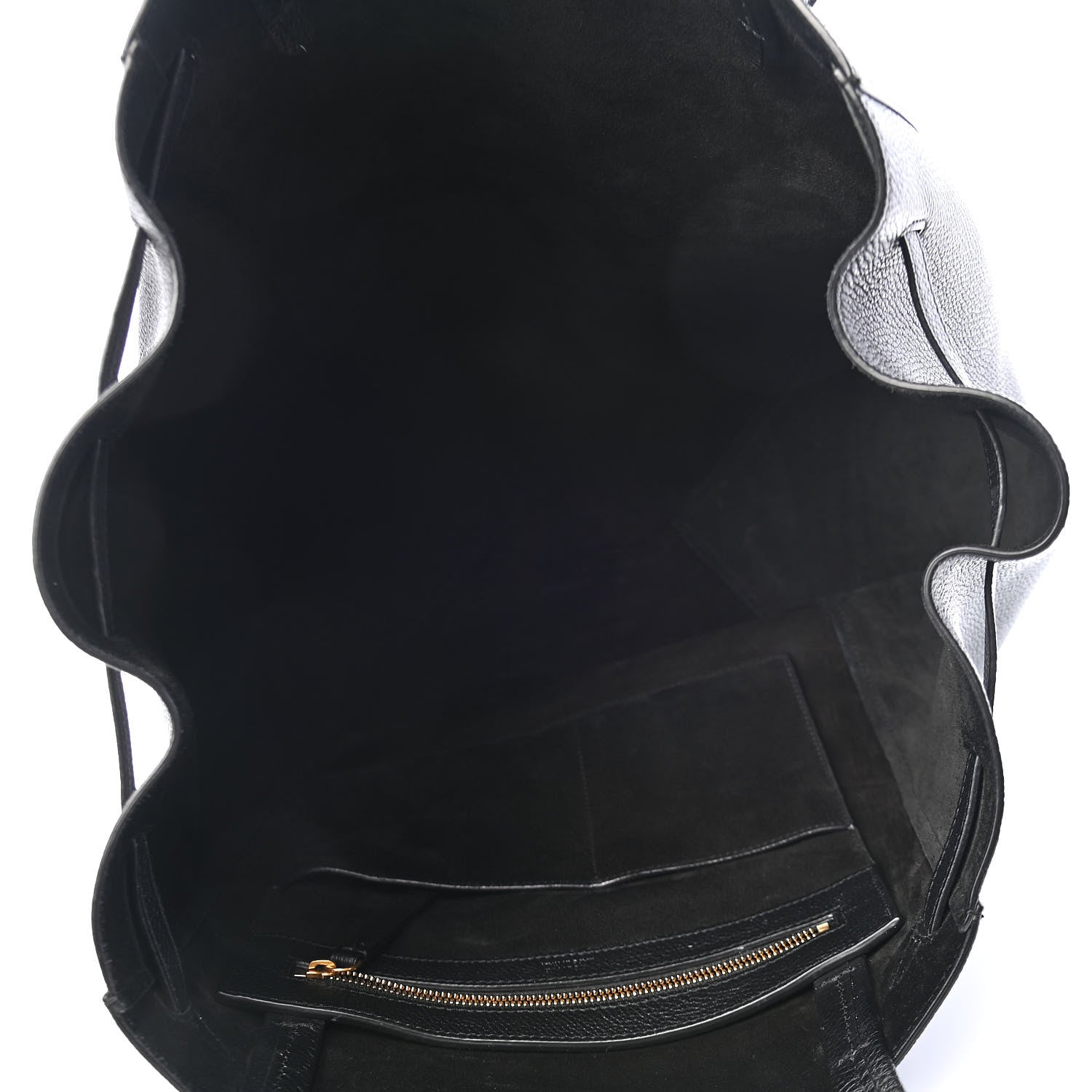 Celine Soft Grained Calfskin Medium Belt Cabas Phantom Black 5 of 9