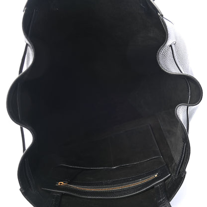 Celine Soft Grained Calfskin Medium Belt Cabas Phantom Black 5 of 9