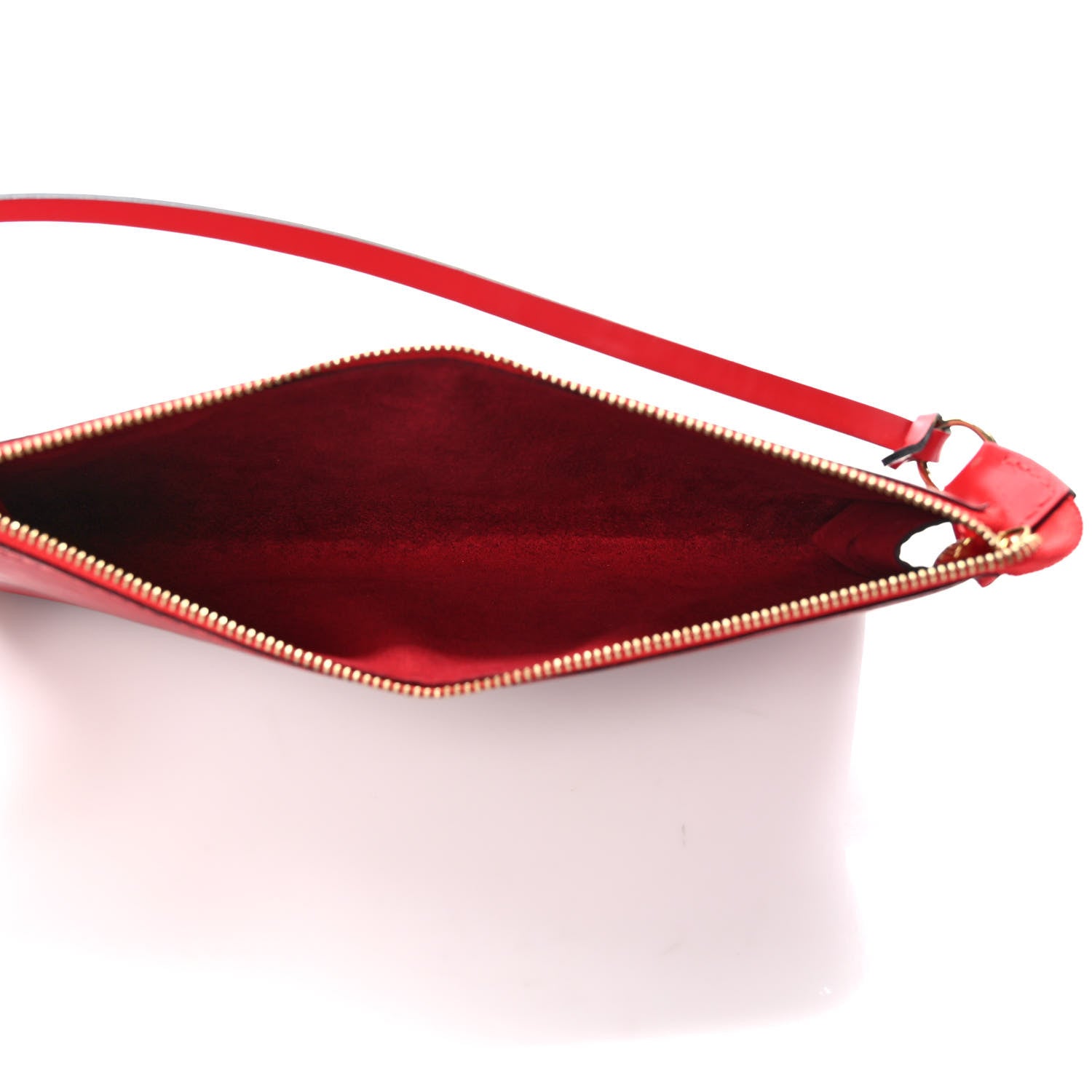Louis Vuitton Epi Pochette Accessories 24 Castillan Red 5 of 7