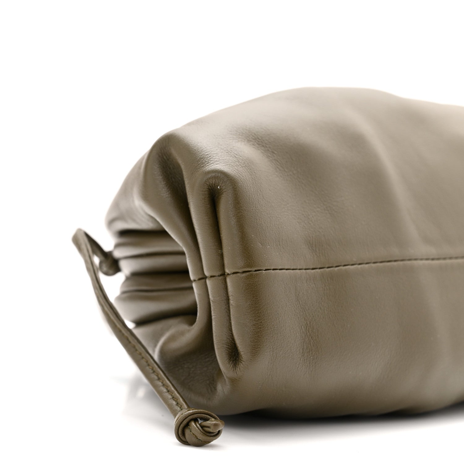 Bottega Veneta Butter Calfskin The Mini Pouch Kaki Fondente 9 of 11