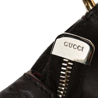 Gucci Guccissima Medium Horsebit Chain Hobo Dark Brown 20 of 20