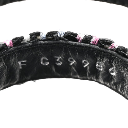 Chanel Glittered Tweed Lambskin Dad Sandals 39.5 Black White 8 of 9