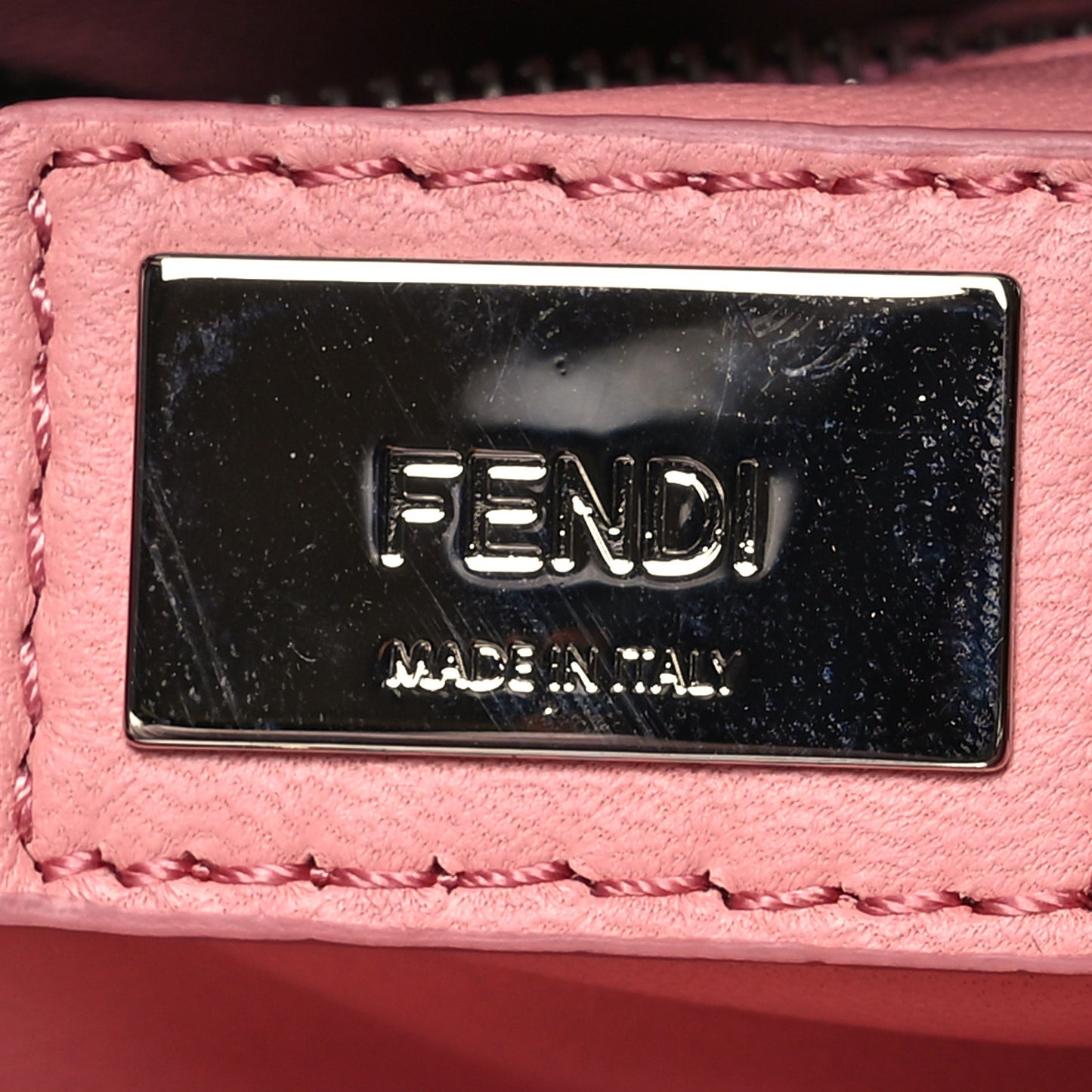 Nappa Elaphe Monster Eyes Mini Peekaboo Iconic Satchel Ruby Bois de Rose Natural