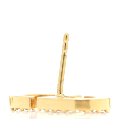 Christian Dior Crystal Clair D Lune Earrings Gold 4 of 5