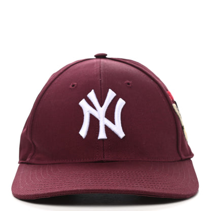 Gucci X MLB Cotton NY Yankees Baseball Hat 57-61 Lacquer 3 of 9