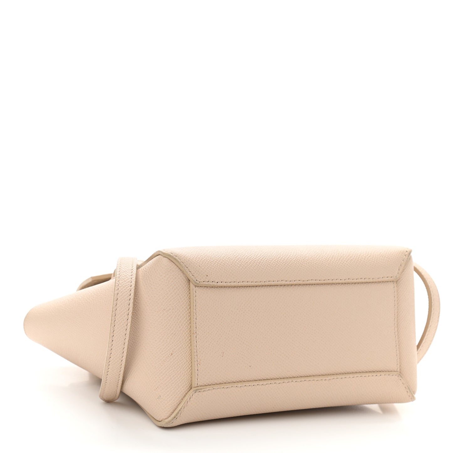 Grained Calfskin Nano Belt Bag Powder