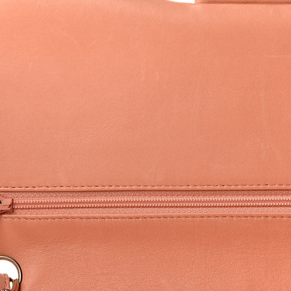 Chanel Lambskin Quilted Jumbo Double Flap Light Orange 12 of 37