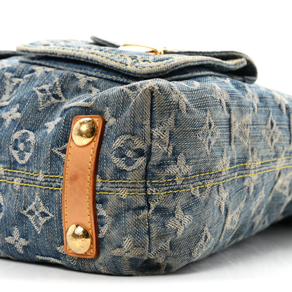 Louis Vuitton Denim Baggy GM Blue 9 of 10