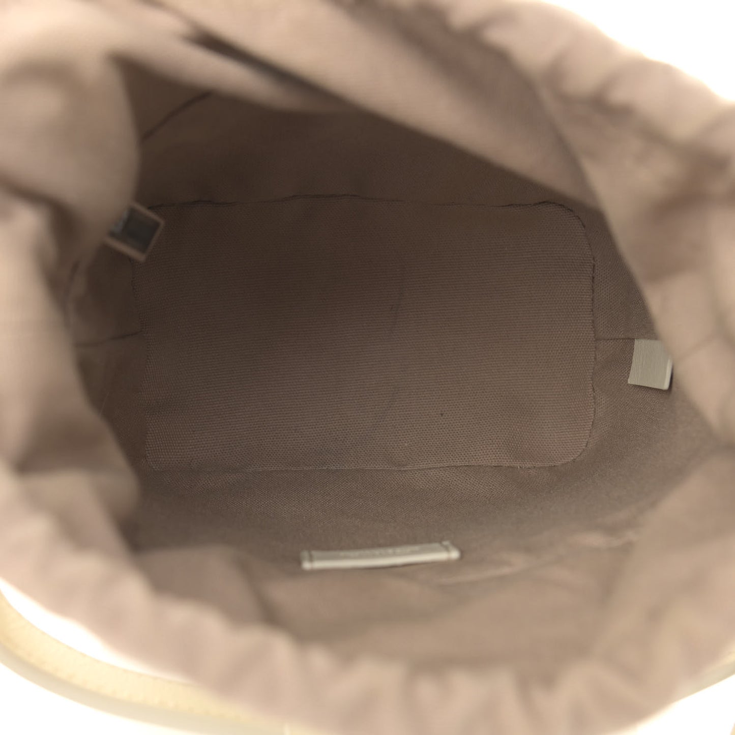 Smooth Calfskin Mini Roy Bucket Bag Natural White