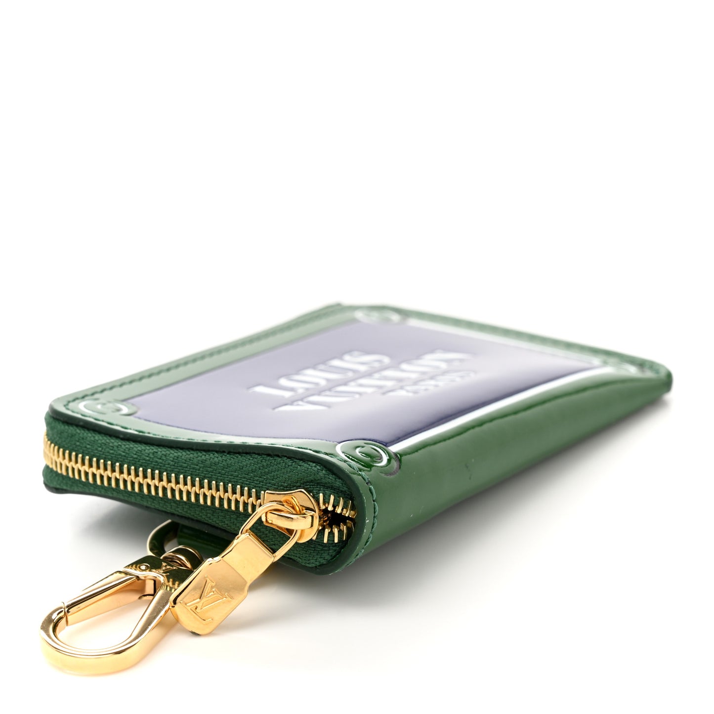 Calfskin Key Pouch Blue Green