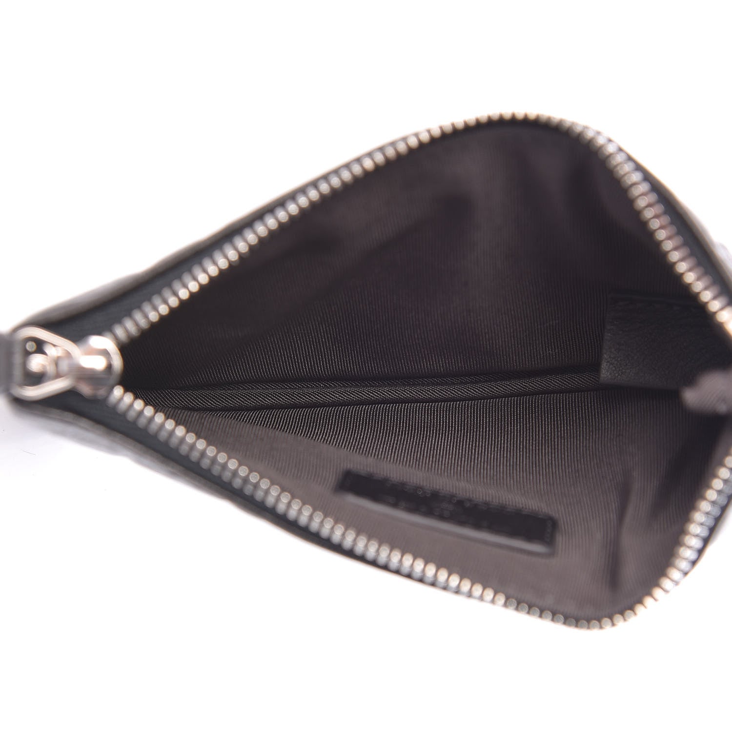 Chanel Goatskin Camellia Embossed Cosmetic Pouch Anthracite 5 of 8