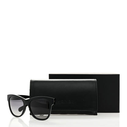 Chanel Acetate Polarized Square CC Sunglasses 5380 Black 7 of 7