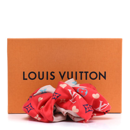 Louis Vuitton Silk Game On Chouchou Trop Chou Scrunchie Red 6 of 6