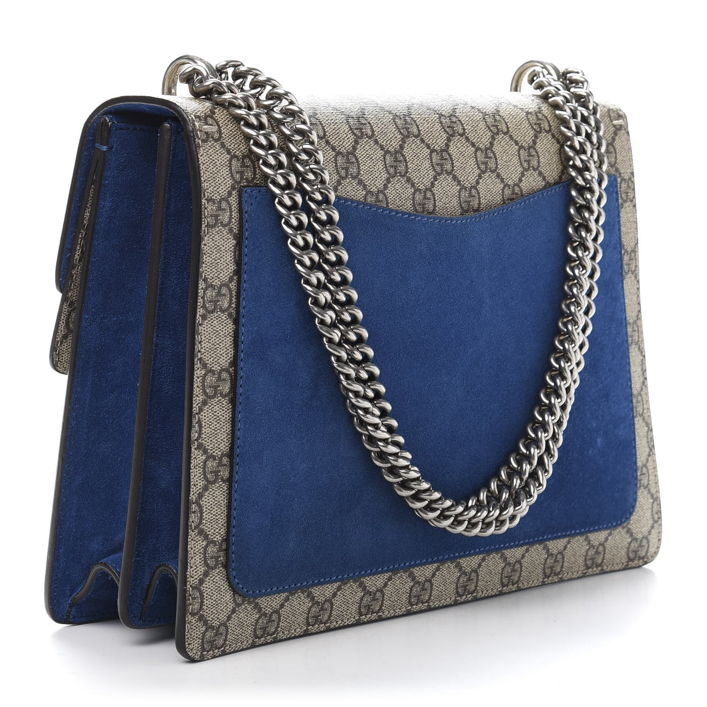 GG Supreme Monogram Medium Dionysus Shoulder Bag Blue