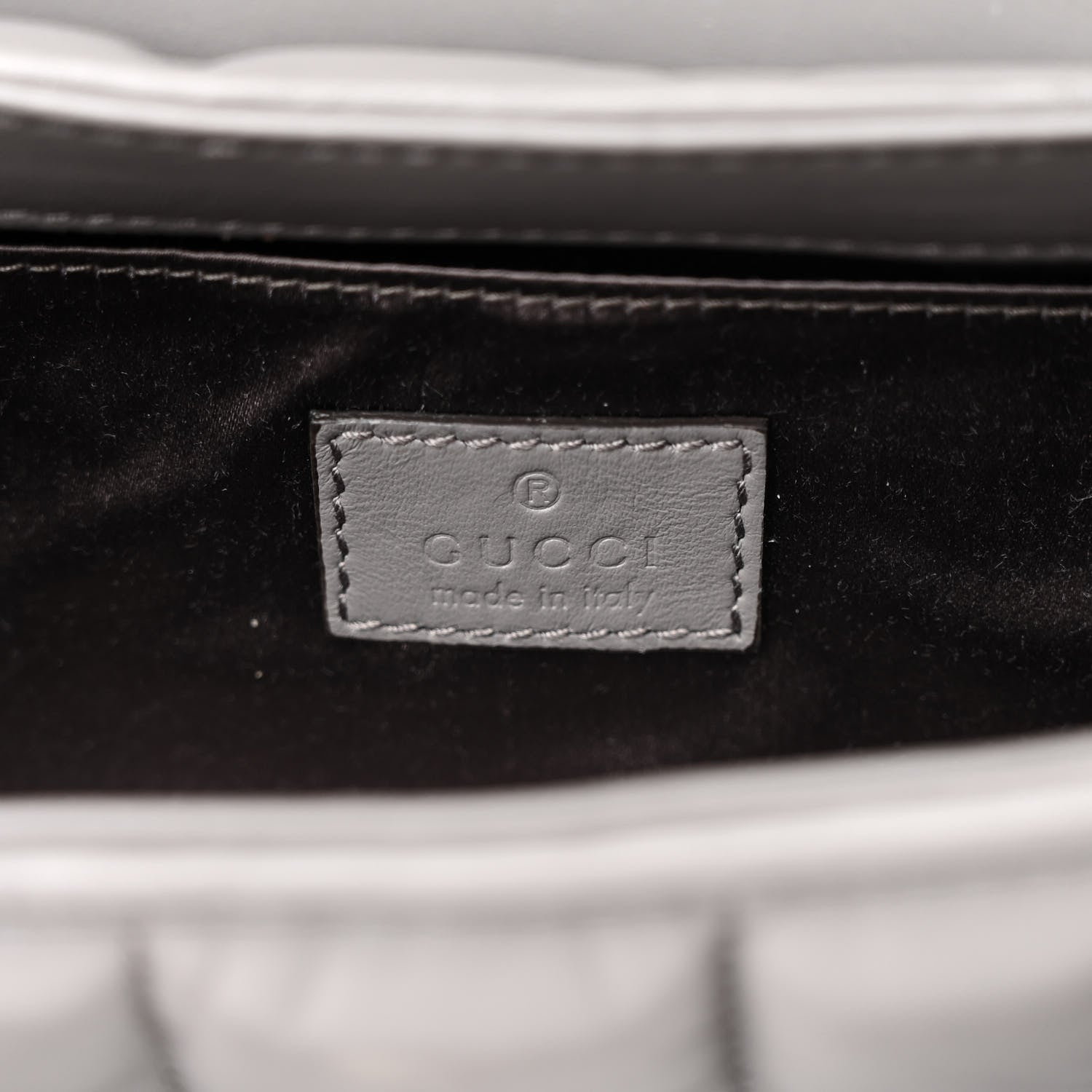 Gucci Nappa Vertical Matelasse Small Maxi Horsebit Chain Shoulder Bag Gray 6 of 14