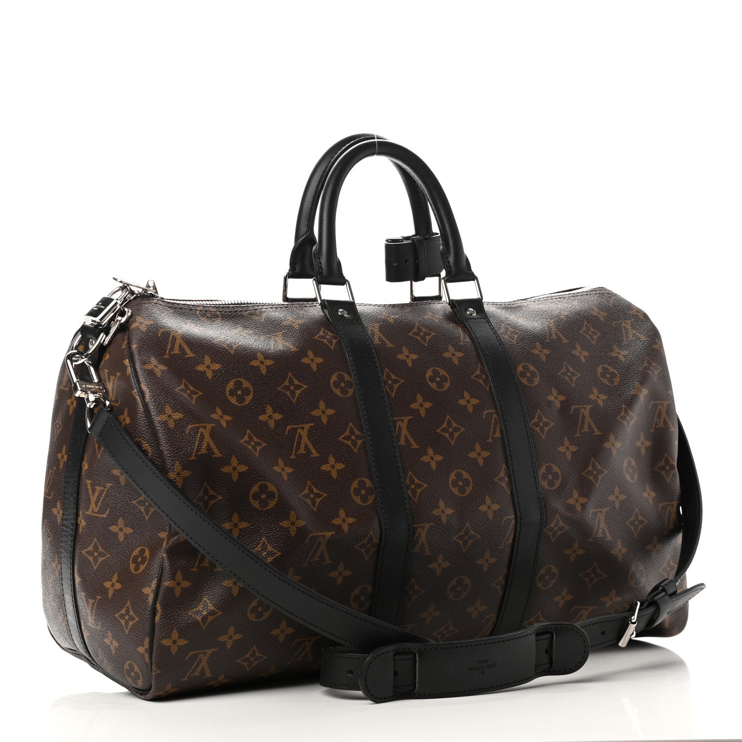 Louis Vuitton Monogram Macassar Keepall Bandouliere 45 3 of 12