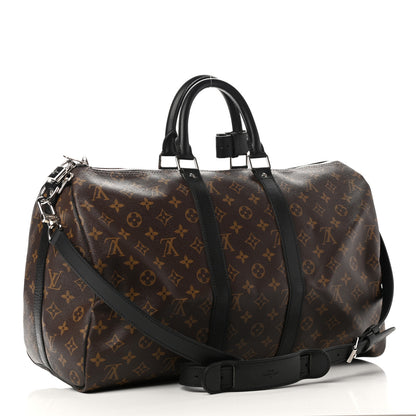 Louis Vuitton Monogram Macassar Keepall Bandouliere 45 3 of 12