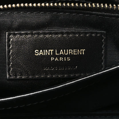 Saint Laurent Calfskin Y Quilted Monogram Toy Loulou Crossbody Bag Black 6 of 11