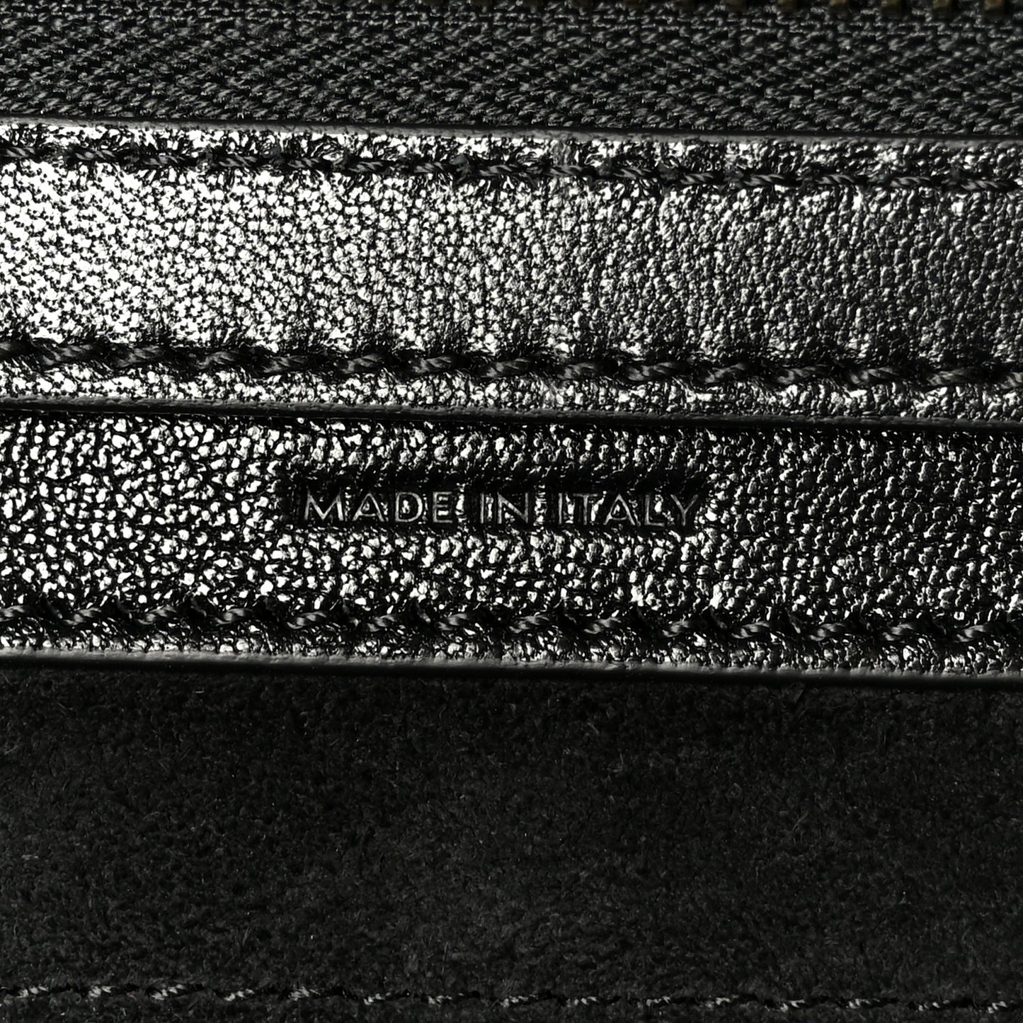 Supple Shiny Lambskin Little New Luggage Black