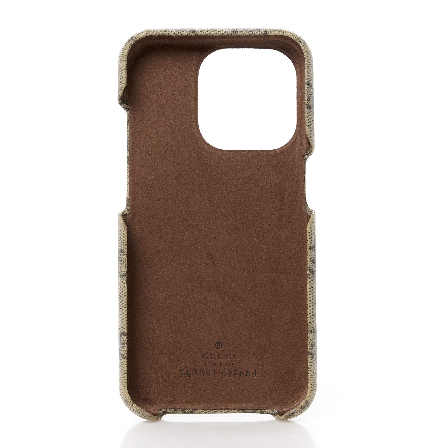 Gucci GG Supreme Monogram Ophidia iPhone 15 Pro Phone Case Beige Ebony 5 of 13