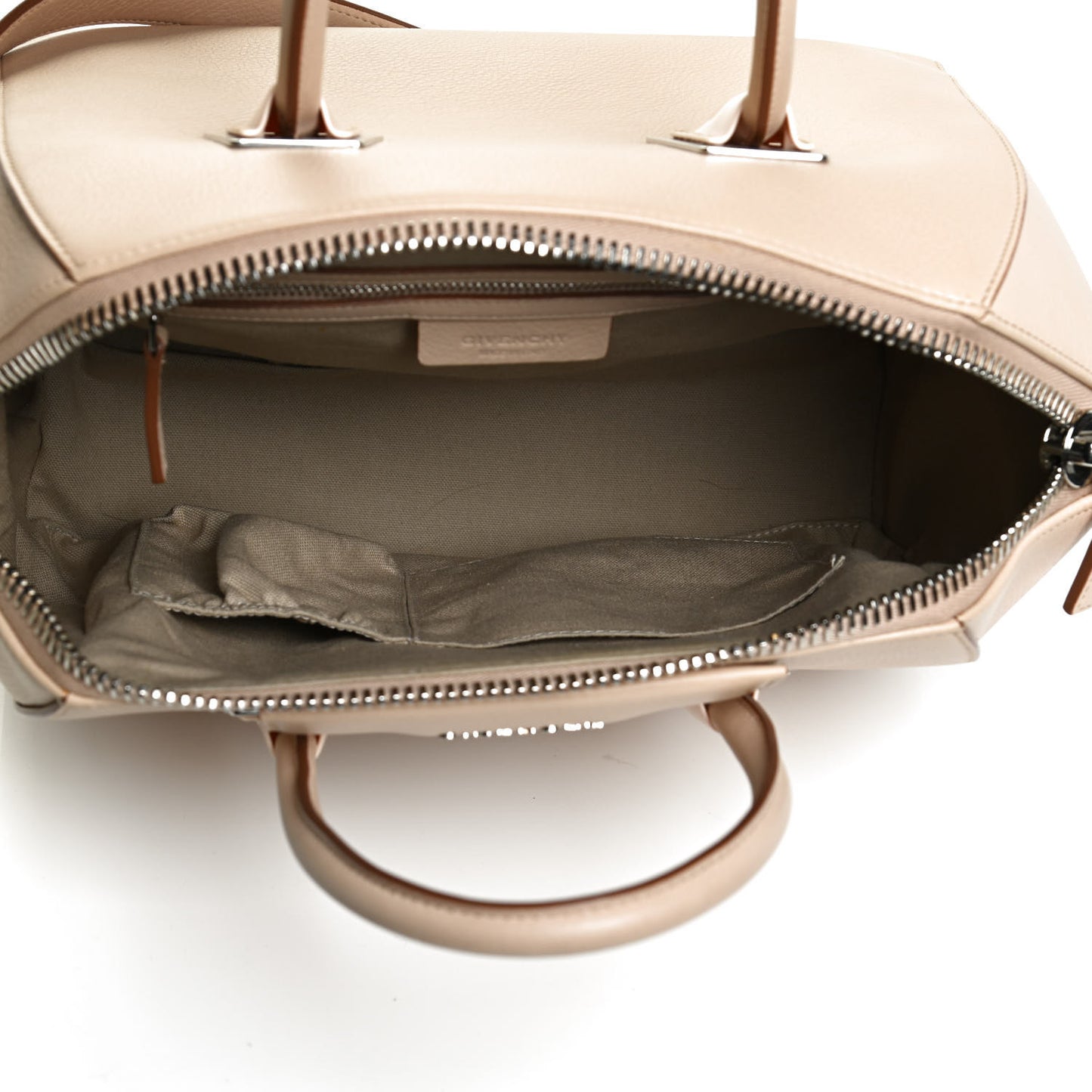Calfskin Plexiglass Medium Antigona Light Beige